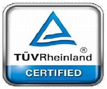 TUV Rhieinland certified